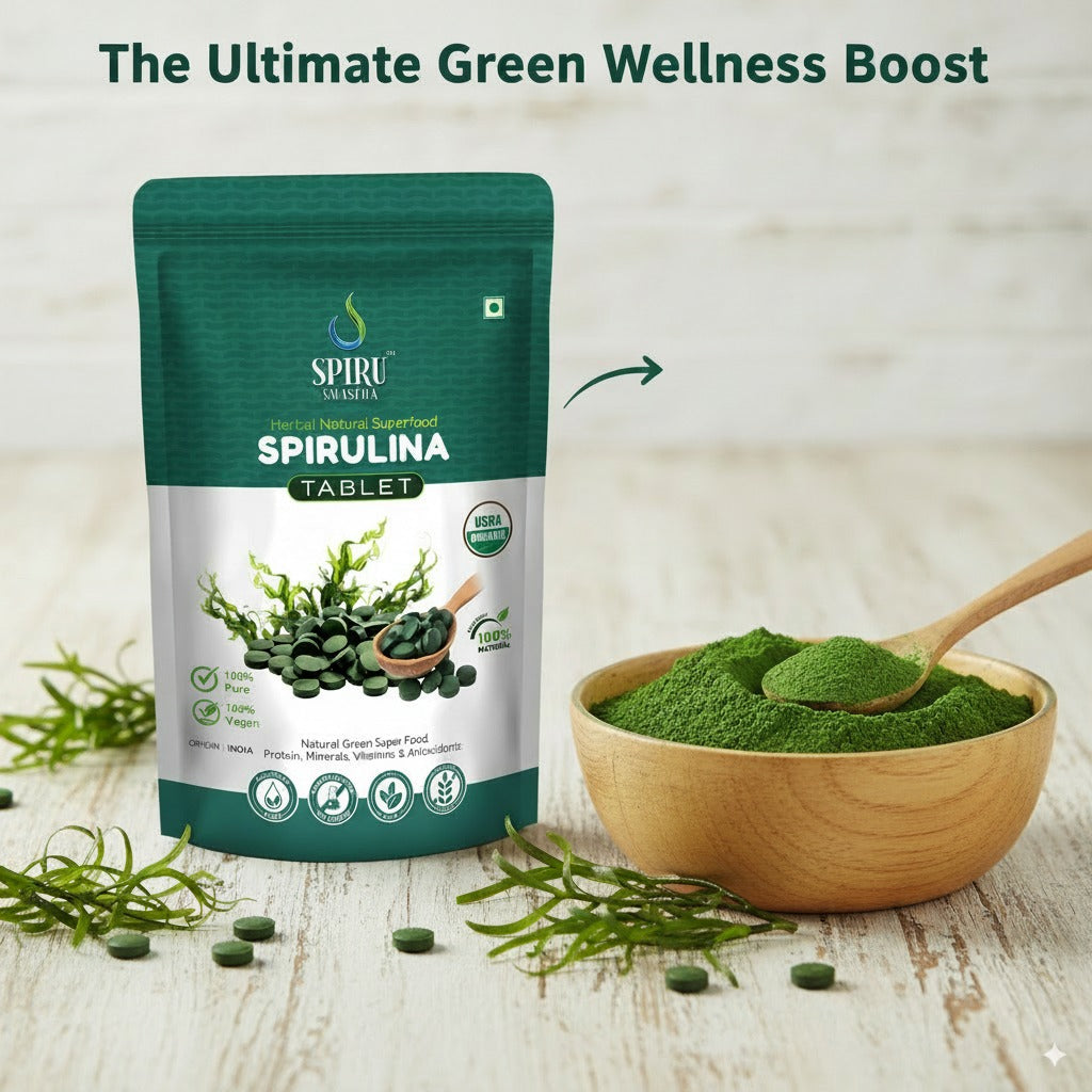 Natural Spirulina Tablets Pouch