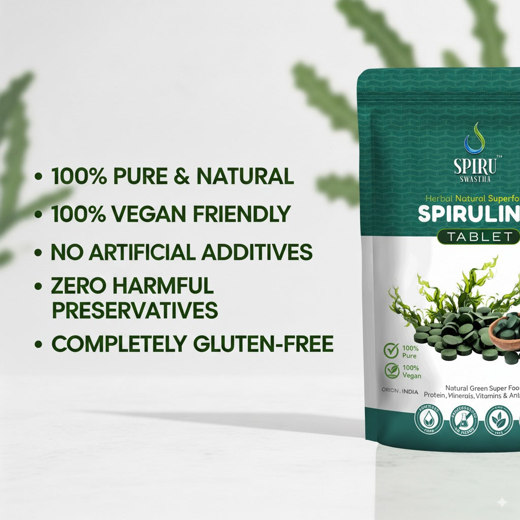 Natural Spirulina Tablets Pouch