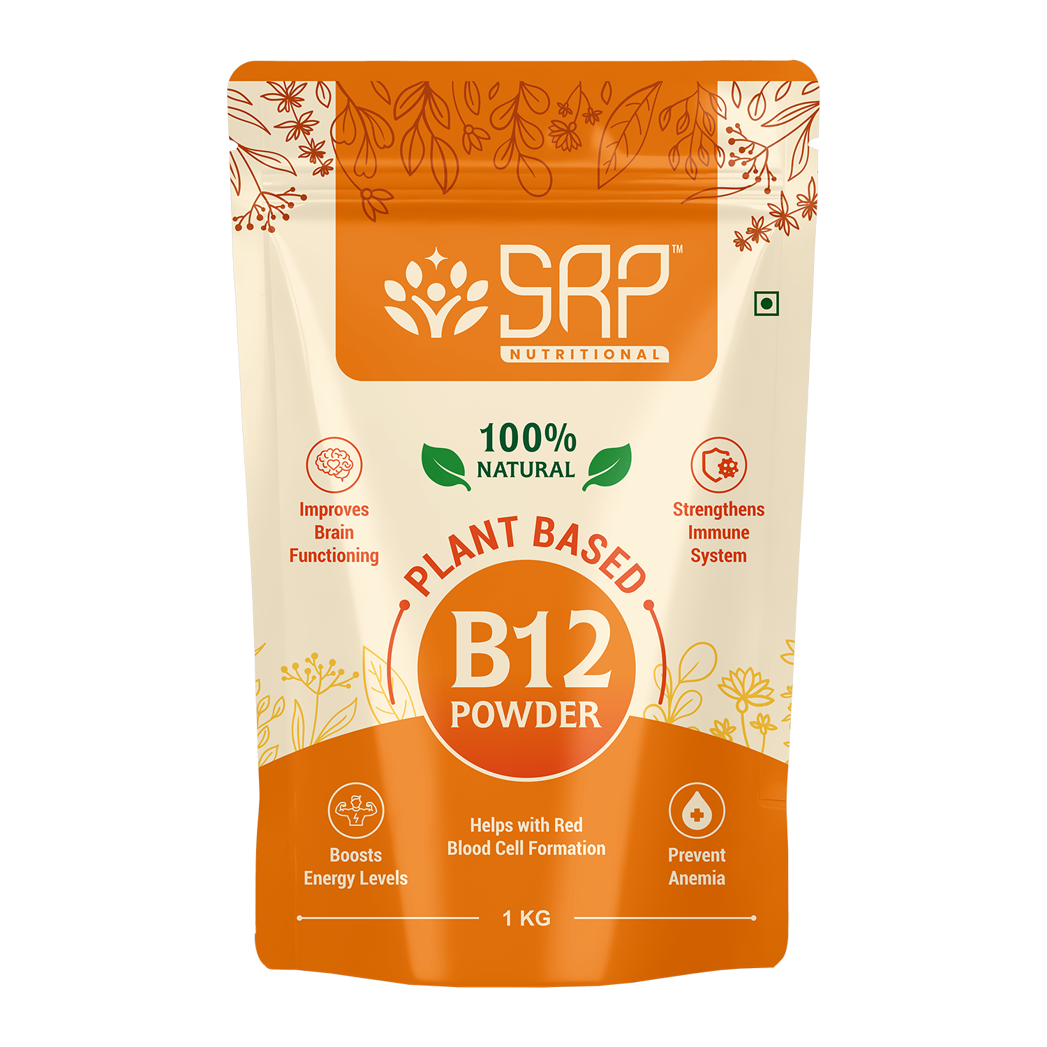 Plant-Based Vitamin B12 Powder | Natural & Vegan | SRP Nutritional