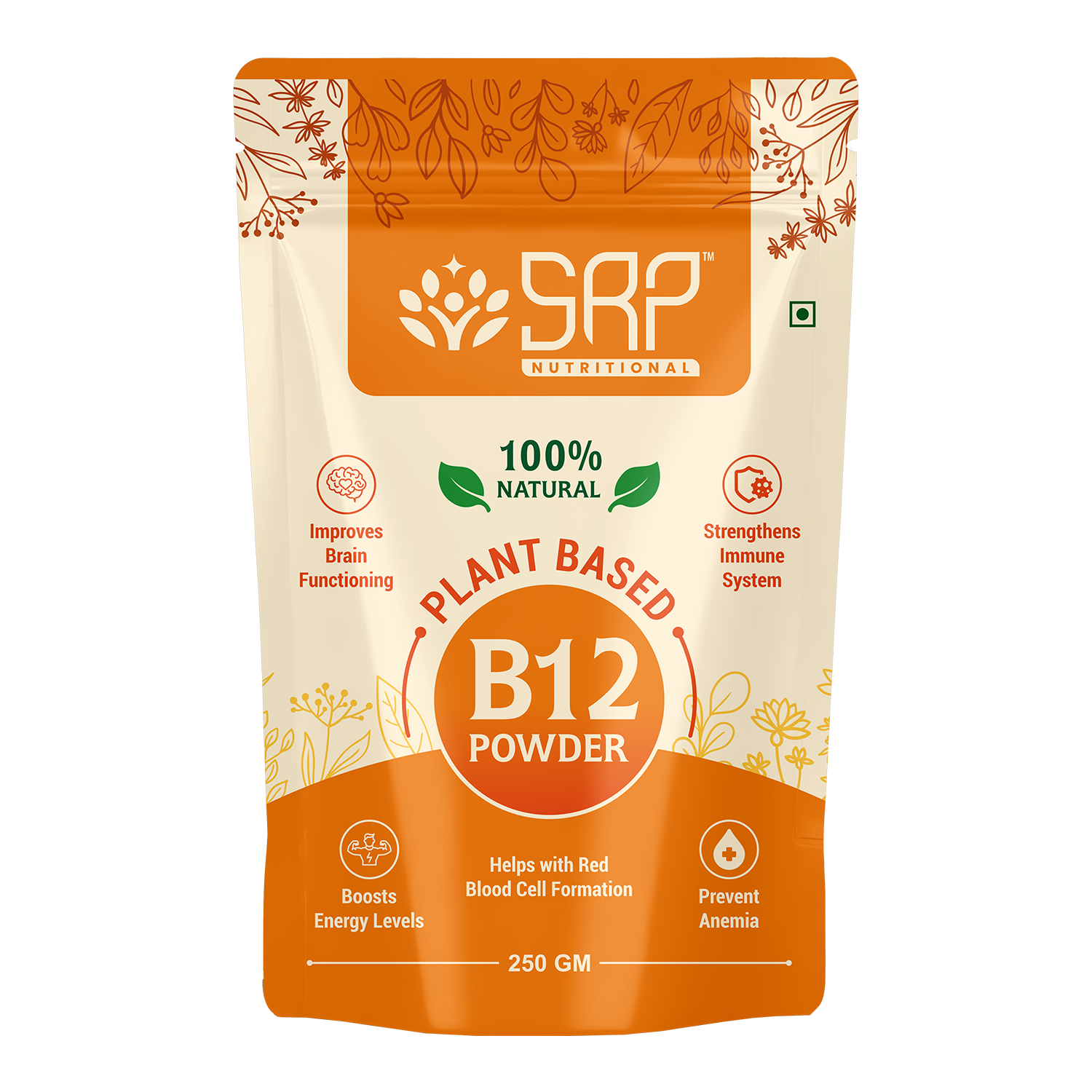 Plant-Based Vitamin B12 Powder | Natural & Vegan | SRP Nutritional
