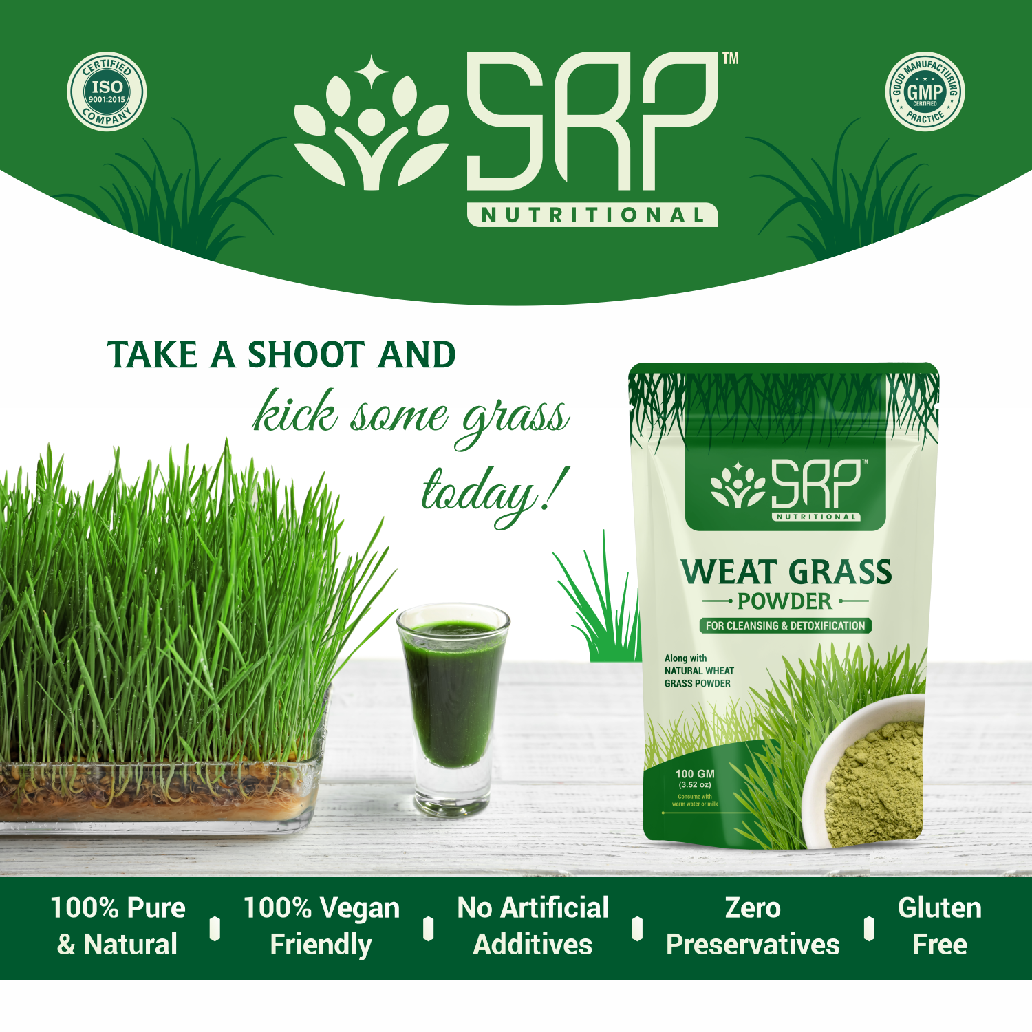 Natural Wheat grass Powder