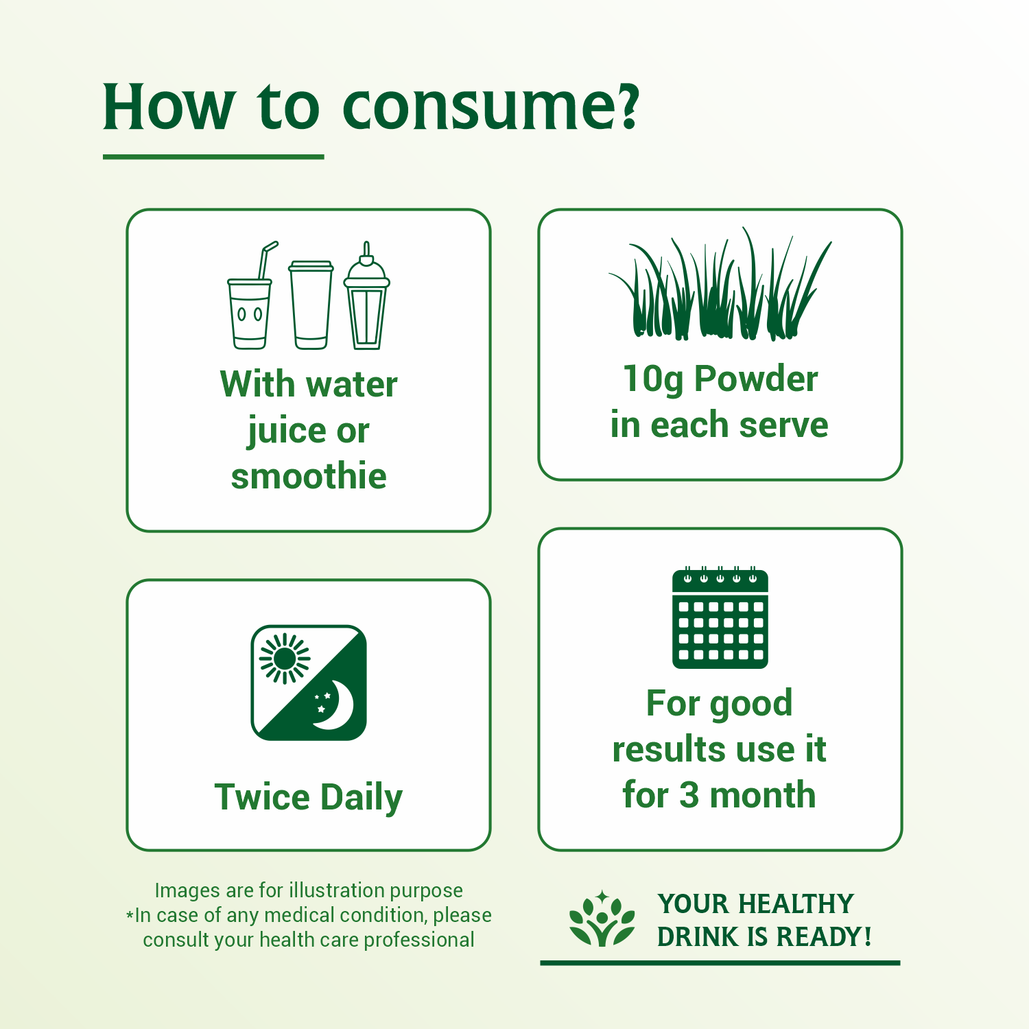 Natural Wheat grass Powder