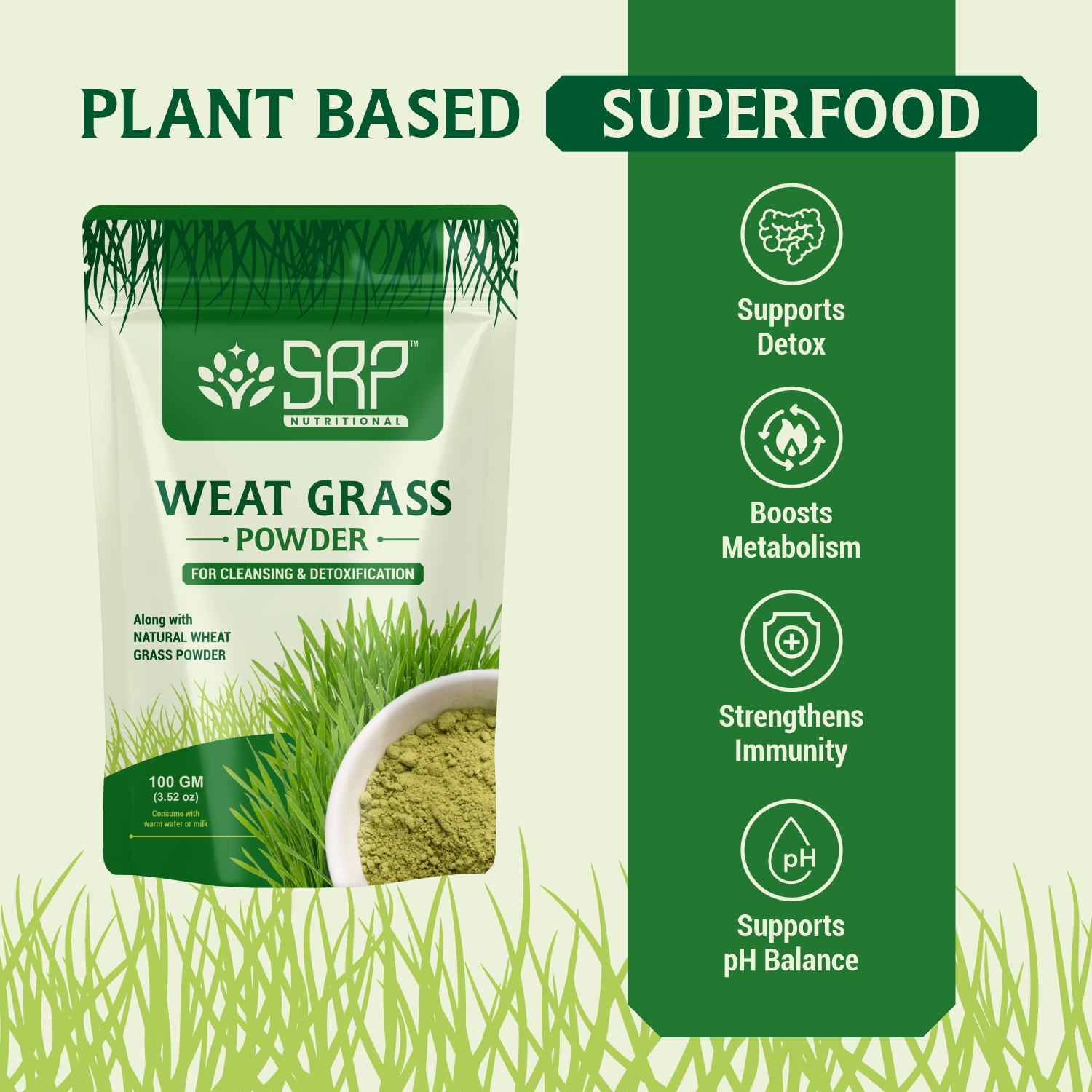 Natural Wheat grass Powder