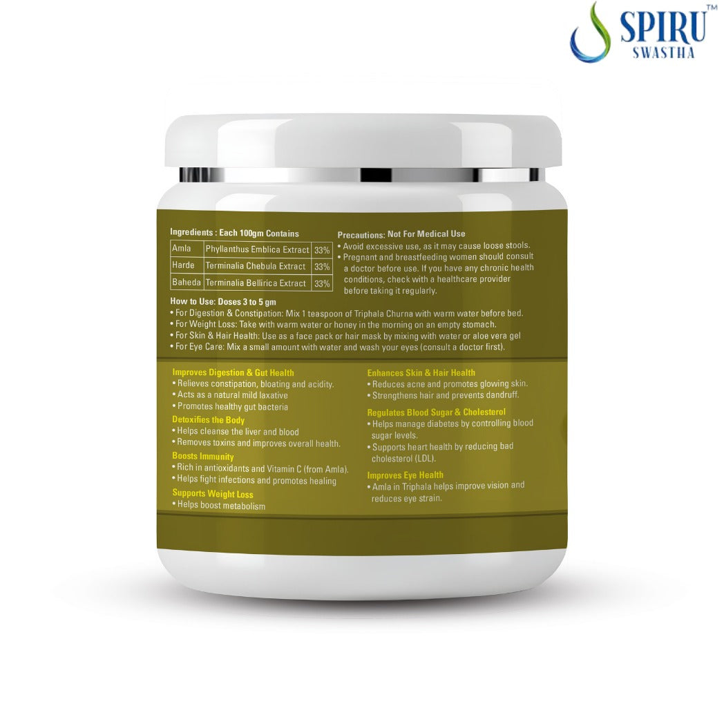 Triphla Swadisht Churan | For Best Health | 100% Natural ingredients