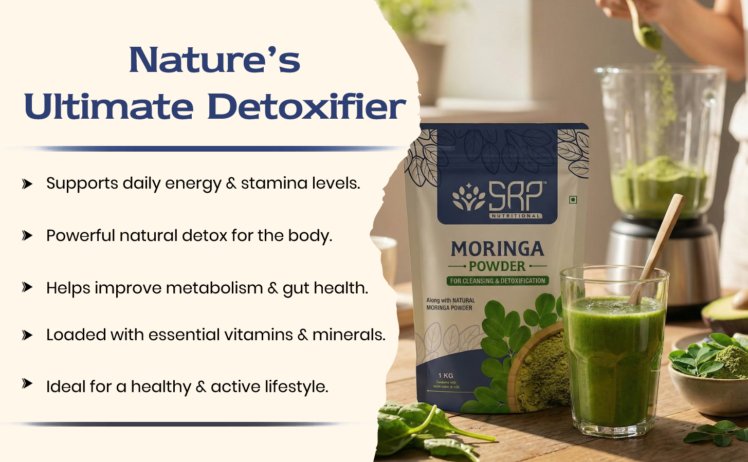 Moringa Powder | 100% Natural & Nutrient Rich | SRP Nutritional