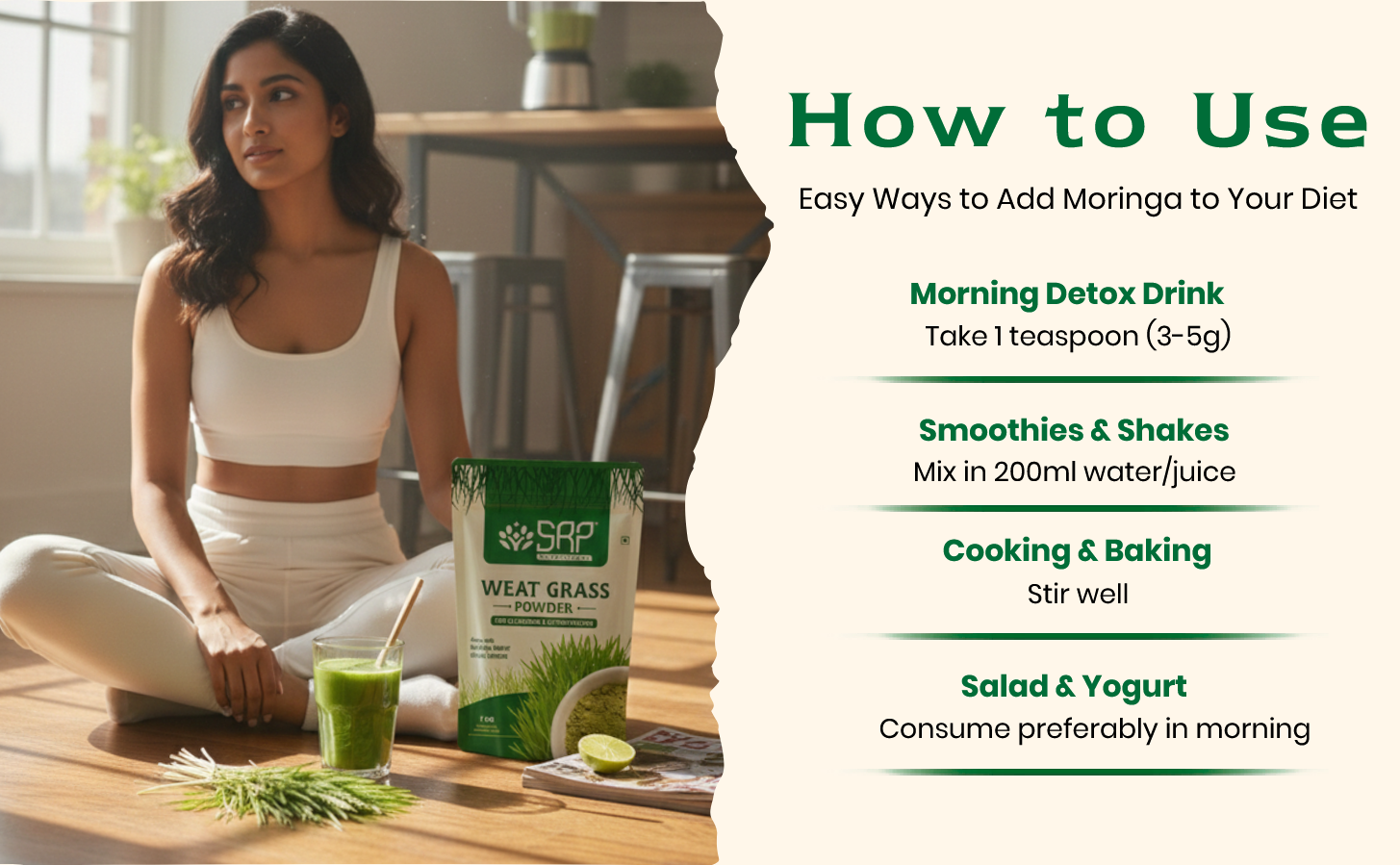 Wheatgrass Powder | Natural Detox Superfood | SRP Nutritional